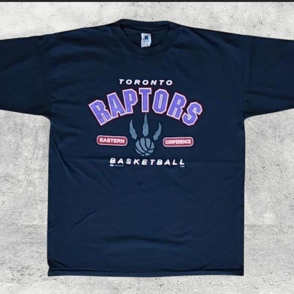VTG 1990s NBA Toronto Raptors Basketball Tee Size (XL) - Picture 4 of 6